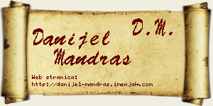 Danijel Mandraš vizit kartica